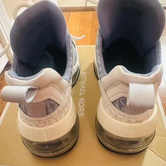 Michael Kors Women's Sneakers in Light Blue and Beige - Picture 5 of 14